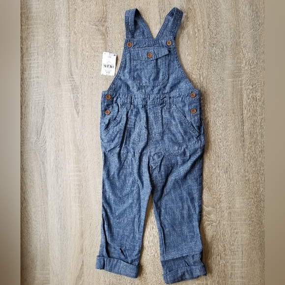 2011 nwt NEXT Direct 5-6 years boy girl chambray overalls - Picture 2 of 15